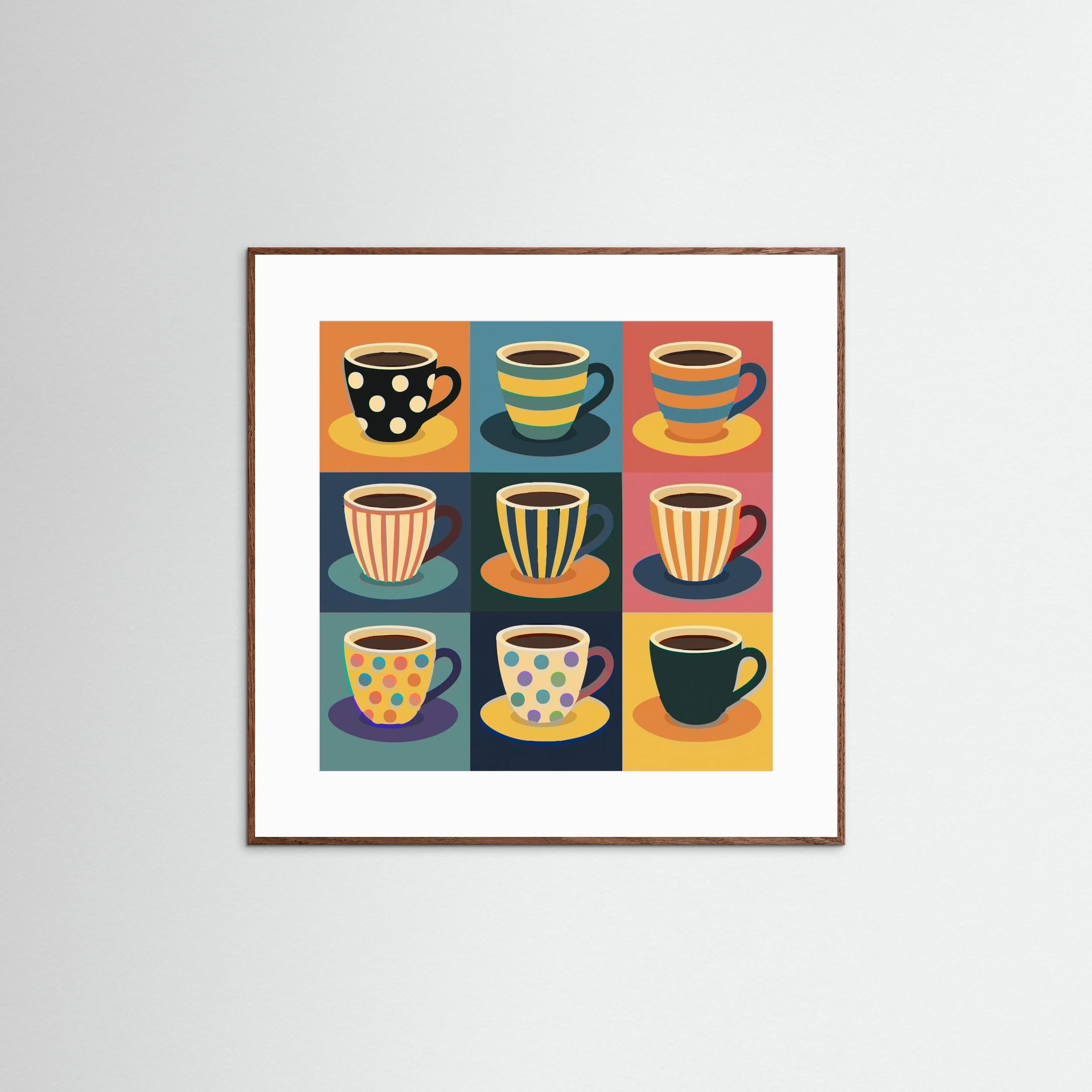 Coffee Cups by Andreas Magnusson - Fine Art Paper Print - dreamtprint.art - 50 x 50 cm / 19 x 19″